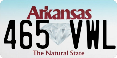 AR license plate 465VWL