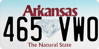 AR license plate 465VWO