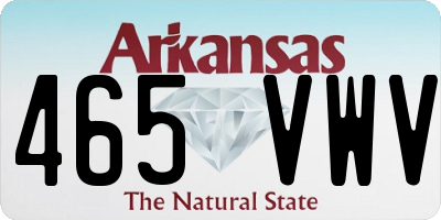 AR license plate 465VWV