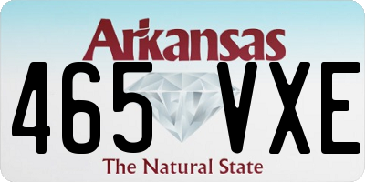 AR license plate 465VXE