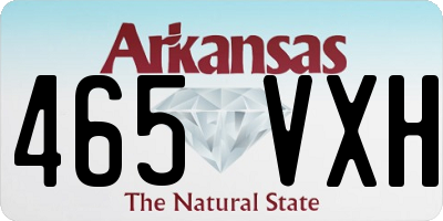 AR license plate 465VXH