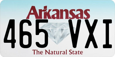 AR license plate 465VXI