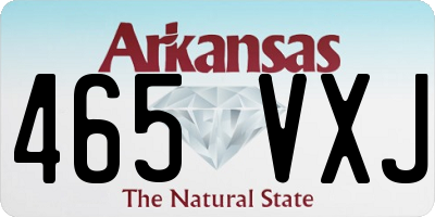 AR license plate 465VXJ