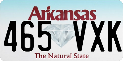 AR license plate 465VXK