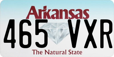 AR license plate 465VXR
