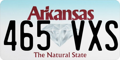 AR license plate 465VXS