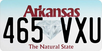 AR license plate 465VXU