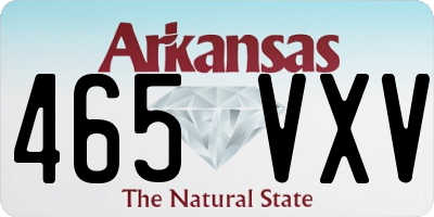 AR license plate 465VXV