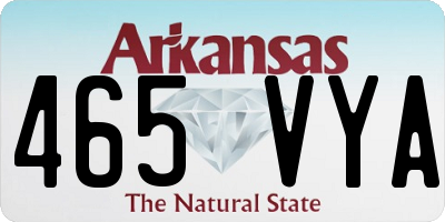 AR license plate 465VYA