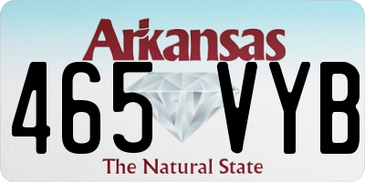 AR license plate 465VYB
