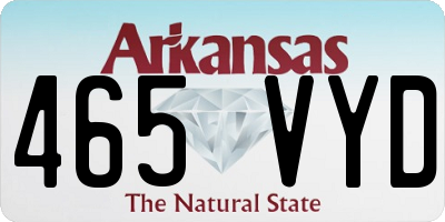 AR license plate 465VYD