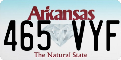 AR license plate 465VYF