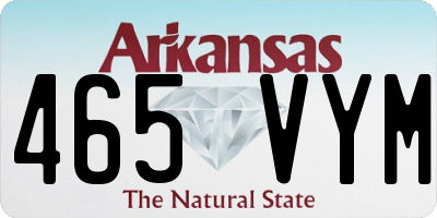 AR license plate 465VYM