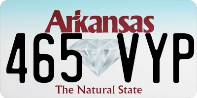 AR license plate 465VYP