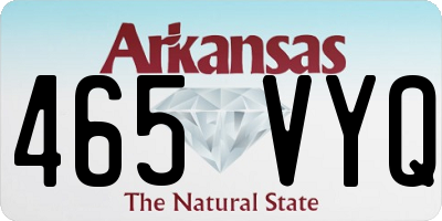AR license plate 465VYQ