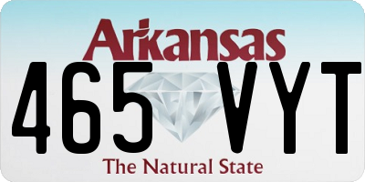 AR license plate 465VYT