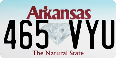 AR license plate 465VYU