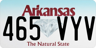 AR license plate 465VYV