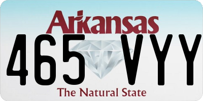 AR license plate 465VYY