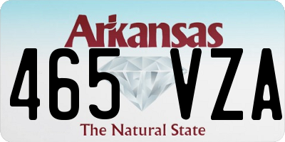 AR license plate 465VZA