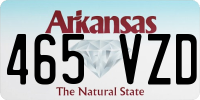AR license plate 465VZD