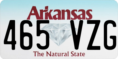 AR license plate 465VZG