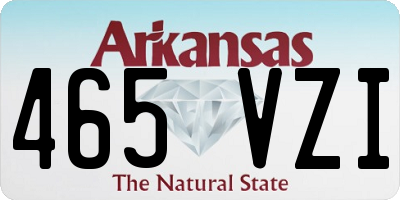 AR license plate 465VZI