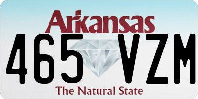 AR license plate 465VZM