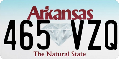 AR license plate 465VZQ