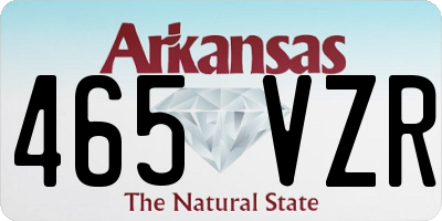 AR license plate 465VZR