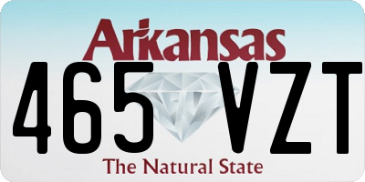 AR license plate 465VZT