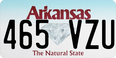 AR license plate 465VZU