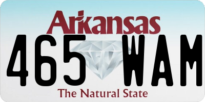 AR license plate 465WAM