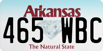AR license plate 465WBC