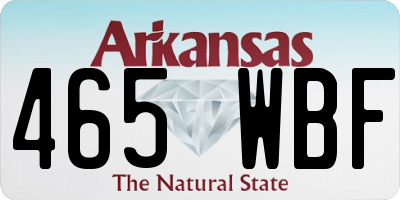 AR license plate 465WBF