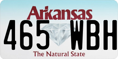 AR license plate 465WBH