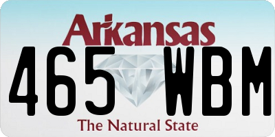 AR license plate 465WBM