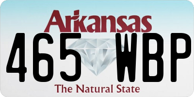 AR license plate 465WBP