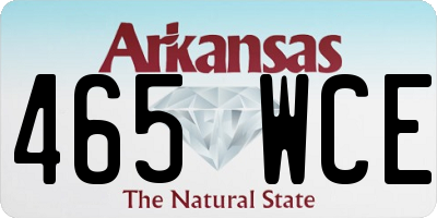 AR license plate 465WCE