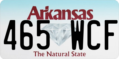AR license plate 465WCF