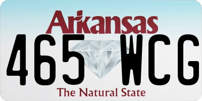 AR license plate 465WCG