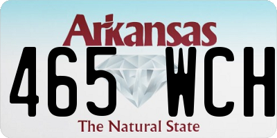 AR license plate 465WCH