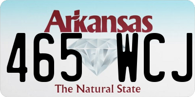 AR license plate 465WCJ