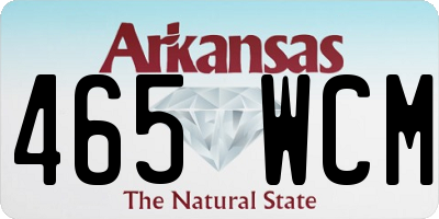 AR license plate 465WCM