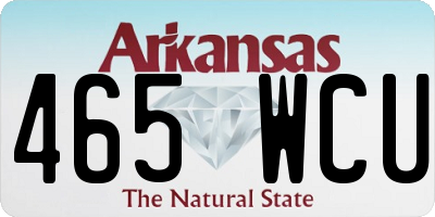 AR license plate 465WCU