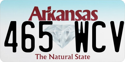 AR license plate 465WCV