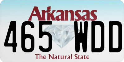 AR license plate 465WDD