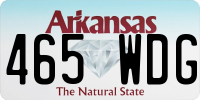 AR license plate 465WDG