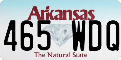 AR license plate 465WDQ