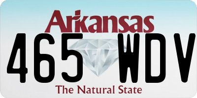 AR license plate 465WDV